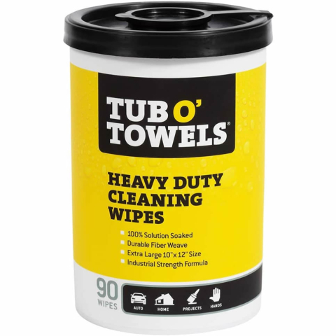 Tub O' Towels Heavy Duty Cleaning Wipes - 90 wipes