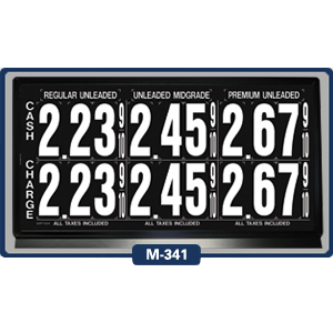 3 Product Magnetic Price Sign Premium 5" Numerals