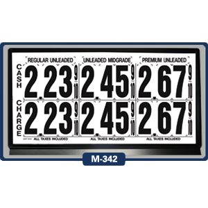 3 Product Magnetic Price Sign Standard 5" Numerals