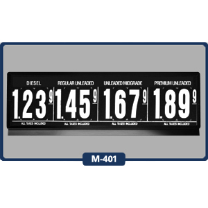 4 Product Magnetic Price Sign Premium 5" Numerals