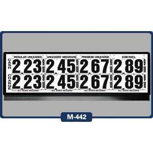 4 Product Magnetic Price Sign Premium 5" Numerals