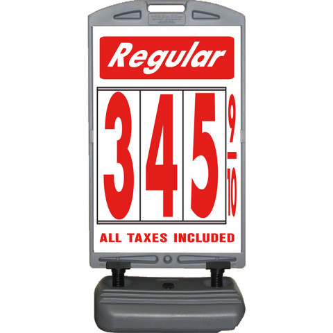 Plastic Curb Price Sign Regular