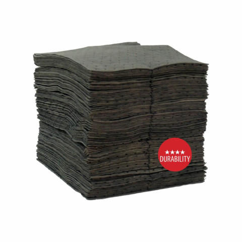 Chemtex Universal Heavy Weight Sorbent Pads 15" x 19" 100 Pads - Gray