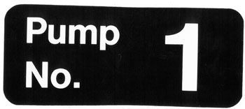 Decal Pump Number 1