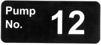 Decal Pump Number 12