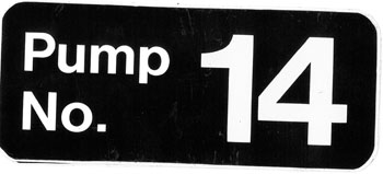 Decal Pump Number 14