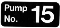 Decal Pump Number 15