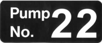 Decal Pump Number 22