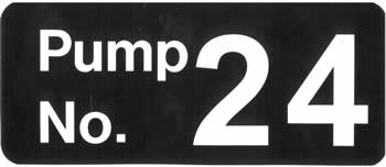 Decal Pump Number 24