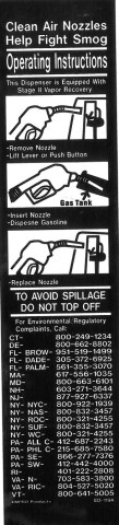 Decals-clean air nozzles