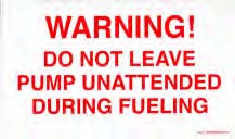 Decals-do not leave unattended