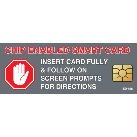 Chip Enabled Smart Card Decal