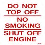 Decals-do not top off