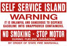 Decals-self service island