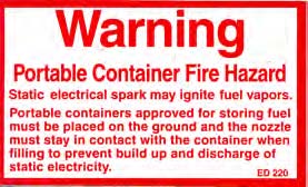 Decals-warning-static elect.