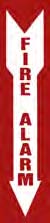 Decals-Fire Alarm 4" x 18"