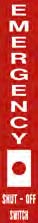 Decals-Emergency Shut-off Switch 4" x 24"