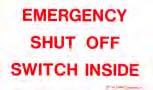 Decals-Emergency Shut-off 7" x 4"