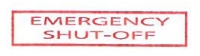 Decals-Emergency Shut-off 5" x 1"
