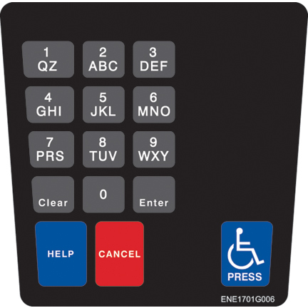 ENCE CRIND KEYPAD (QDA) (F34)