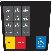 An image of item: ENCE CRIND KEYPAD