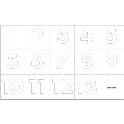 MISC DECAL (PUMP NUMBERS)