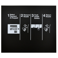 8 HOSE BLANKING PANEL BLACK