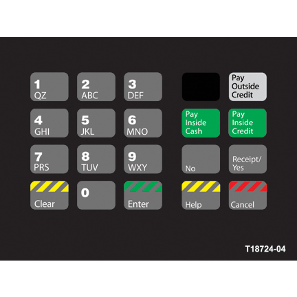 OVLAY CRIND KEYPAD 19 POS