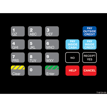 OVLAY CRIND KEYPAD 20 POS (F35)