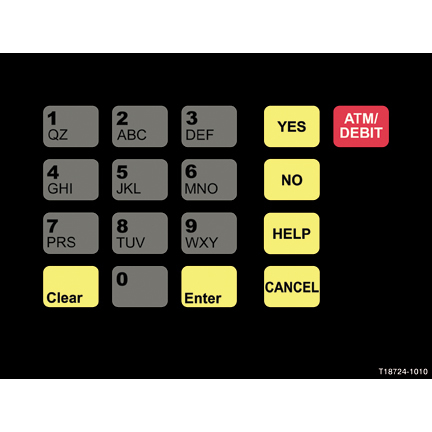 OVERLAY CRIND KEYPAD