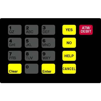 OVLAY CRIND KEYPAD 17 POS