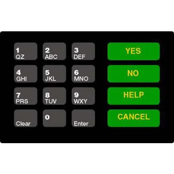 OVLAY CRIND KEYPAD 16 POS