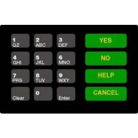 OVLAY CRIND KEYPAD 16 POS