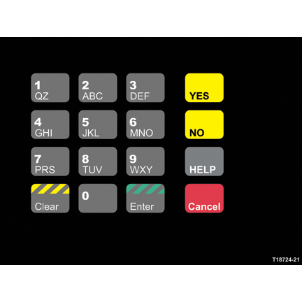 OVLAY CRIND KEYPAD 20 POS
