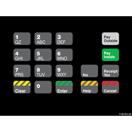 OVLAY CRIND KEYPAD 18 POS (F35)