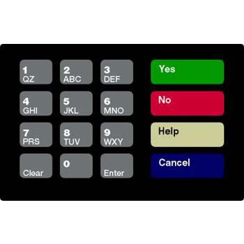 OVLAY CRIND KEYPAD 16 POS