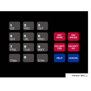 OVLAY CRIND KEYPAD 18 POS