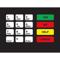OVLAY CRIND KEYPAD 16 POS