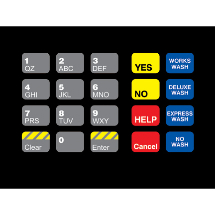 OVLAY CRIND KEYPAD 20 POS