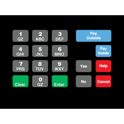 OVLAY CRIND KEYPAD 19 POS