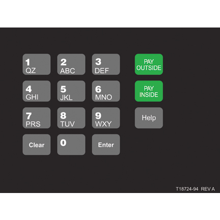 OVERLAY CRIND KEYPAD (F35)