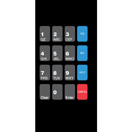 AUX ADA CRIND KEYPAD OVLY