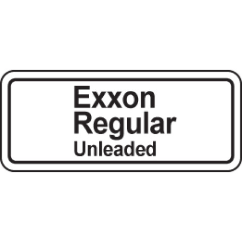 TPID,EXX-REG,BLK/WHT ,EXXON (B31)