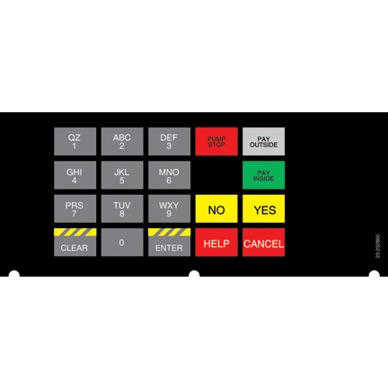 4X6 DECAL TOKHEIM STD W/O STAR