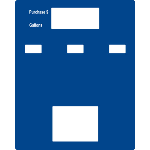 MONEY VOLUME PANEL ASSY BLUE