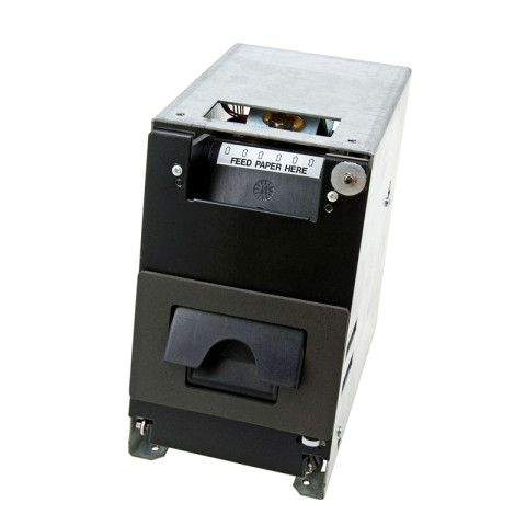 CLAMSHELL PRINTER WITH FEED BUTTON